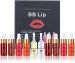 Reddhoon BB Lips Serum Kit, Semi Permanent Make-up Treatment, Lip Gloss BB Lip Serum for Lip Pigment, Including 4 Colors Liquid Lip Pigments, Exfoliating Gel and Booster