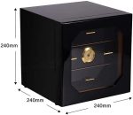 ⁦Smoking Set/Cigar Accessories Cigar Cabinet Humidor With Hygrometer And Humidifier, 3 Layer Drawers, Decent Cigar Box Decorative Box Wauyan⁩ - الصورة ⁦2⁩