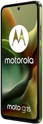 ⁦Motorola Moto G15 Dual-SIM 128GB ROM + 4GB RAM (GSM Only | No CDMA) Factory Unlocked 4G/LTE Smartphone (Iguana Green) - International Version⁩ - الصورة ⁦4⁩