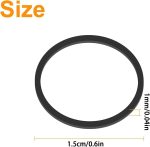 ⁦ToolHouse 1000pcs Black Elastic Hair Bands, Mini Soft No-Slip Rubber Ties for Braids, Ponytails, Wedding and Daily Hairstyles⁩ - الصورة ⁦6⁩