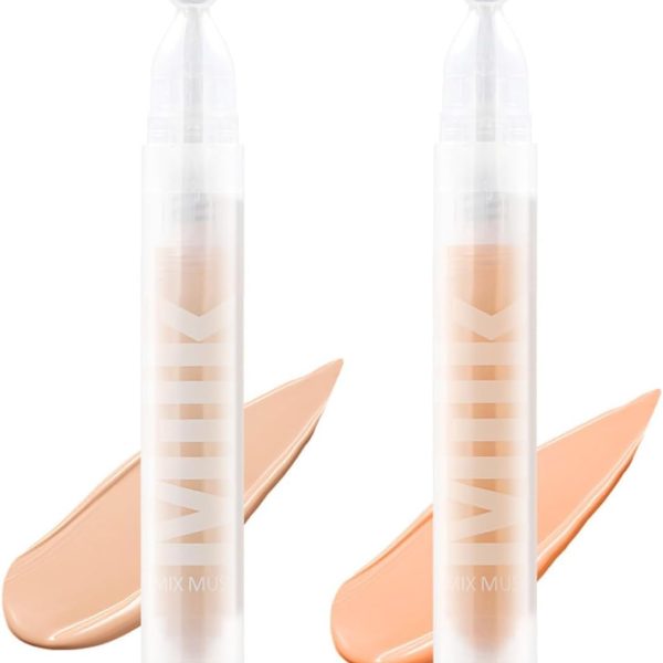 NALACAL Correcting Concealer Stick, 2Pcs Multi-Use Concealer Liquid for Dark Circles, Spots & Redness, Longwearing Full Coverage Blemish Concealer Face Makeup, Lightweight, Non-Greasy, Natural Finish