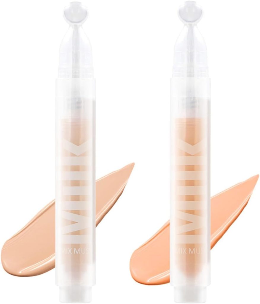 NALACAL Correcting Concealer Stick, 2Pcs Multi-Use Concealer Liquid for Dark Circles, Spots & Redness, Longwearing Full Coverage Blemish Concealer Face Makeup, Lightweight, Non-Greasy, Natural Finish