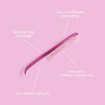 ⁦Tangle Teezer | The Wet Detangler Hairbrush for Wet & Dry Hair | For All Hair Types | Eliminates Knots & Reduces Breakage | Raspberry Rouge⁩ - الصورة ⁦3⁩
