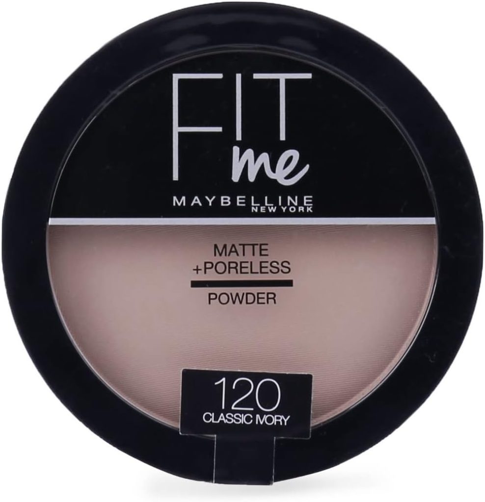 Maybelline Fit Me Matte Poreless Powder - 120 Classic Ivory, 14 g