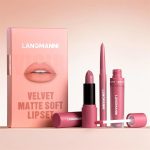 ⁦Azonee Matte Velvet Lipstick Set, 3 in 1 Lip Liner, Lip Gloss, and Lipstick Combo, Waterproof Long-Lasting Lip Makeup, Great Gift (#02+04+06)⁩ - الصورة ⁦7⁩