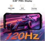 ⁦V MAX Plus Rugged Smartphone 5G,22000mAh 16GB+512GB Android 14 Rugged Phone,200MP+32MP+20MP Night Vision Rugged Cell Phone,6.58" FHD+120Hz IPS Screen,IP68/IP69K Waterproof Phone,NFC/OTG (Black)⁩ - الصورة ⁦6⁩