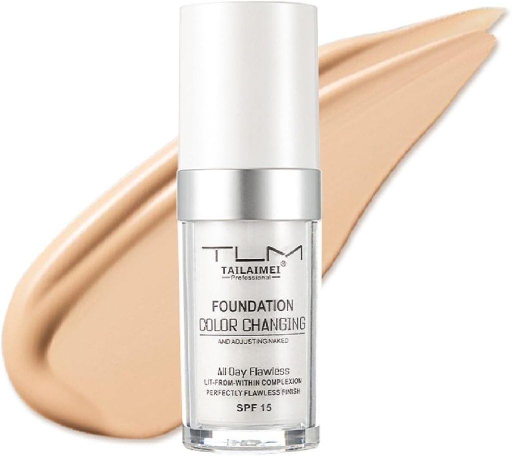 nvyue TLM Color Changing Foundation Liquid Base Makeup Change To Your Skin Tone By Just Blending for Women And Girls