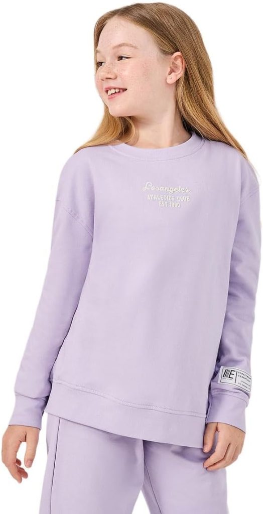 Styli Girls Minimal Slogan Print Sweatshirt