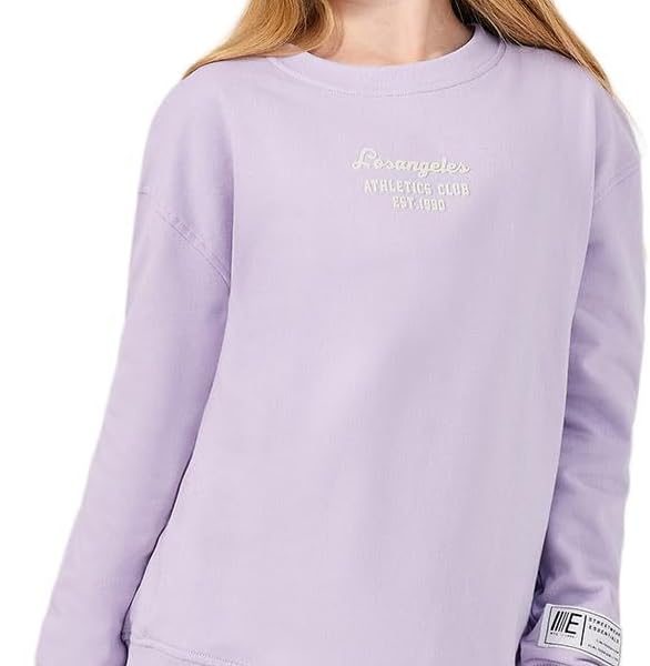 Styli Girls Minimal Slogan Print Sweatshirt