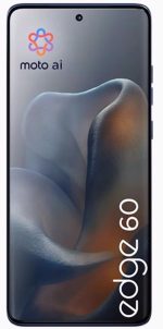 ⁦Motorola Edge 60 DUAL-SIM 512GB ROM + 12GB RAM (GSM Only|No CDMA) Factory Unlocked 5G Smartphone (Blue) - International Version⁩ - الصورة ⁦2⁩