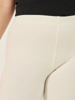 ⁦Styli Girls Solid Elastic Waistband Leggings⁩ - الصورة ⁦4⁩