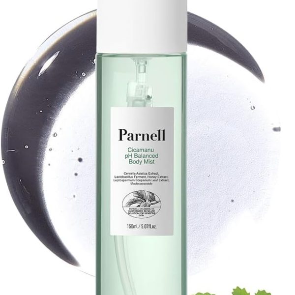 Parnell Cicamanu pH Balanced Body Mist for Body & Back Acne, Centella Asiatica, LHA Treatment for Bacne, 5.07 fl.oz, Unscented, Alcohol-Free