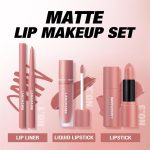 ⁦Azonee Matte Velvet Lipstick Set, 3 in 1 Lip Liner, Lip Gloss, and Lipstick Combo, Waterproof Long-Lasting Lip Makeup, Great Gift (#02+04+06)⁩ - الصورة ⁦2⁩