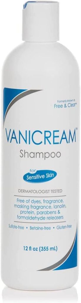 Free & Clear Hair Shampoo | Fragrance, Gluten and Sulfate Free | For Sensitive Skin | 12 Ounce