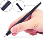 ⁦ALIWOD Disposable Manual Microblades Pen,14 Pin,14F,10 Pack, 0.25mm (14 sloped Needles) For Eyebrow Lip Makeup Microblading Supplies (Disposable Pen-14 sloped Needles)⁩ - الصورة ⁦3⁩