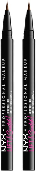 NYX PROFESSIONAL MAKEUP Lift & Snatch Eyebrow Tint Pen, Espresso (Pack Of 2)