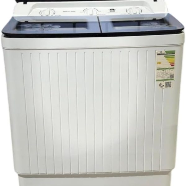 WDA Semi Automatic Twin Tub Washing Machine, 8 kg Capacity, White