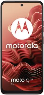 ⁦Motorola Moto G35 Dual-SIM 128GB ROM + 4GB RAM (GSM Only | No CDMA) Factory Unlocked 5G Smartphone (Guava Red) - International Version⁩ - الصورة ⁦5⁩