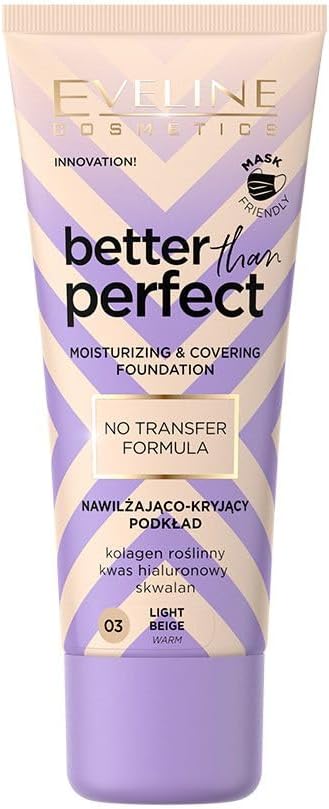 Eveline Cosmetics Better than Perfect Moisturising & Covering Foundation 30 ml, 03 Light Beige