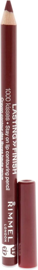 ⁦Rimmel london, lasting finish 1000 kisses pencil, 71 cherry kiss, 1.2 g⁩ - الصورة ⁦2⁩