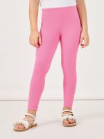 ⁦Styli Girls Solid Elastic Waistband Cotton Leggings⁩ - الصورة ⁦2⁩