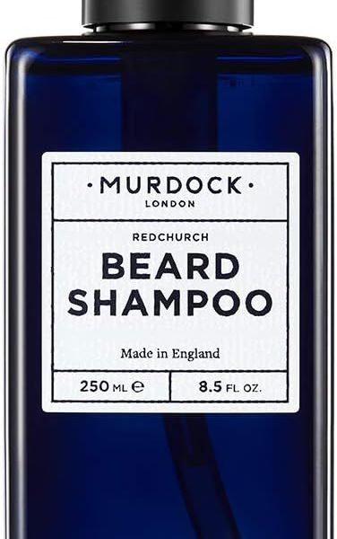 Murdock London Beard Shampoo with Natural Oils - Sulphate Free Shampoo Protects and Soothes Skin & Hair - 8.5 oz