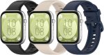 NOTCARE [3 Packs ] Replacement Bands compatible with Huawei Watch Fit 3,Silicone Sports Wrist Strap Adjustable Wrist Bands for Women Men, Lightweight Sport Wristband Intended for Huawei Watch Fit3