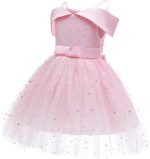 ⁦Isabel Princess Dress for Little Girls Mirabel Effect Costume Fancy Long Sleeve Party Gown for Kids⁩ - الصورة ⁦2⁩
