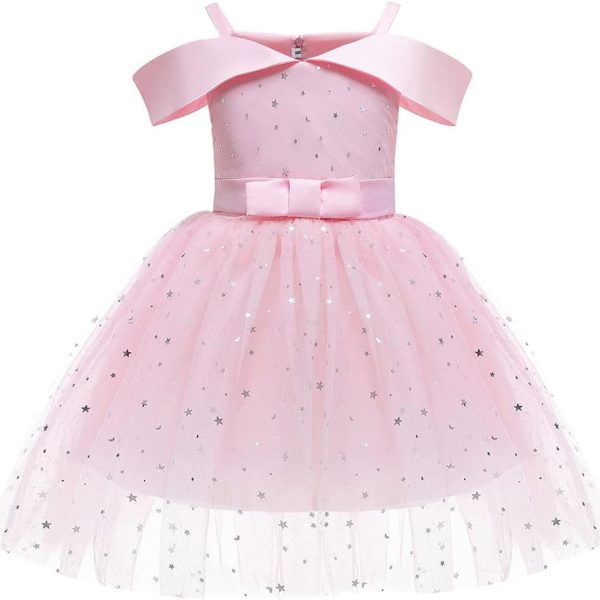 Isabel Princess Dress for Little Girls Mirabel Effect Costume Fancy Long Sleeve Party Gown for Kids