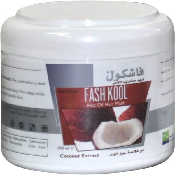 Krem Kap Fash Kool Hot Oil Hair Mask Coconut Extract 500ml