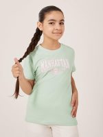 ⁦Styli Girls Graphic Print Short Sleeve T-Shirt⁩ - الصورة ⁦2⁩