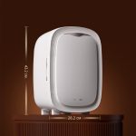 ⁦Mofech （12L） Refrigerators Makeup fridge Mute portable cooler Cosmetics mask skincare fridge Constant temperature skin care Freshness 10℃+, layered storage (Color : Pink, Size : 25 * 27 * 42.5cm)⁩ - الصورة ⁦2⁩