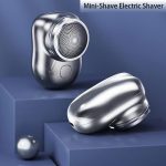 ⁦AWH Mini-Shave Portable Electric Shaver for Men, 2023 New Upgrade Rechargeable Mini Razor Easy One-Button Use Suitable for Home,Car Travel,Christmas,Father's Day,Mother's Day Gift⁩ - الصورة ⁦3⁩