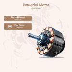 ⁦Macest Stand Fan, 40W Power, 3 Wind Speeds, Energy Saving, 2 Years Warranty - MC-41049, (Assembly Required)⁩ - الصورة ⁦4⁩