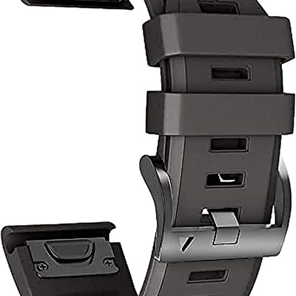Dado Silicone Watch Strap 26 mm width for Garmin Fenix 7X | Fenix 6X | Fenix 5X | 5 Plus | Fenix 6X Pro | Fenix 3 | Fenix 3 HR | Descent MK1| D2 Delta PX Smartwatch Strap