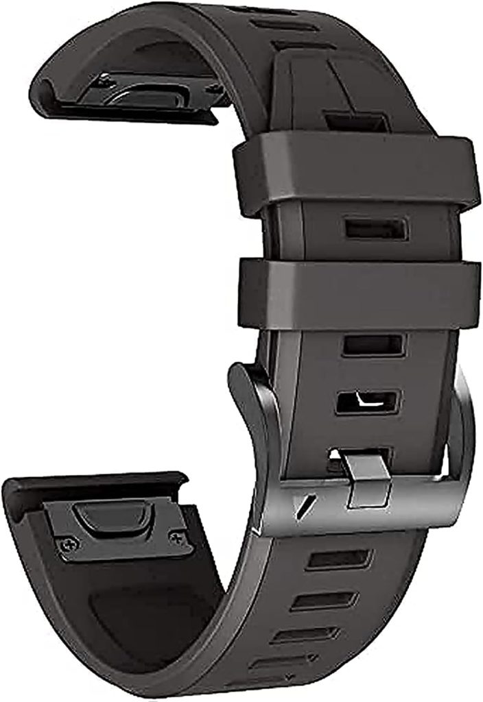 Dado Silicone Watch Strap 26 mm width for Garmin Fenix 7X | Fenix 6X | Fenix 5X | 5 Plus | Fenix 6X Pro | Fenix 3 | Fenix 3 HR | Descent MK1| D2 Delta PX Smartwatch Strap