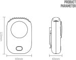 ⁦MAKINGTEC Portable Neck Fan, USB Rechargeable Fan Hands-Free Personal Fan with Adjustable Lanyard Design Compact Travel Fan 3 Wind Speed Settings Wearable Fan for Indoor Outdoor Travel (Green)⁩ - الصورة ⁦8⁩