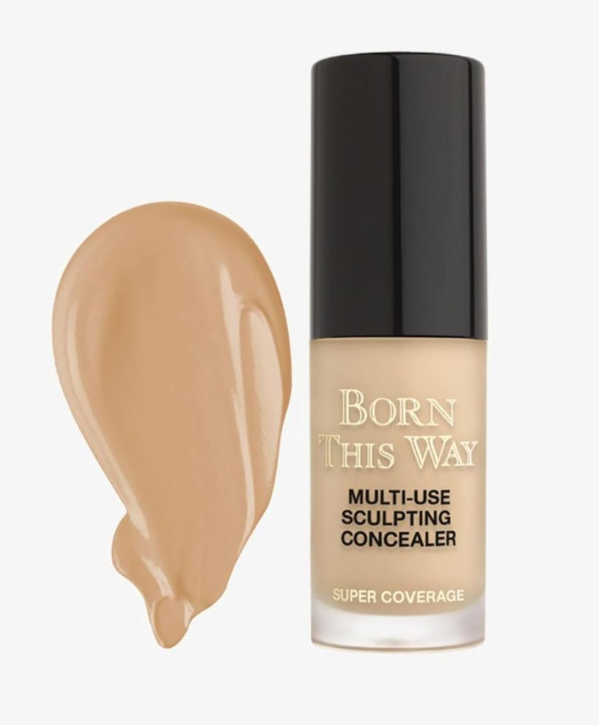 Too Faced Born This Way Super Coverage Concealer, Multi-Use Sculpting, Natural Beige Shade, 3.5ml