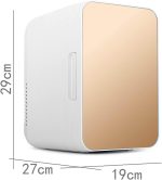 ⁦MXMMUB 4 Liter Mini Fridge Beverage Cooler, Mini Car Freezer for Home, Bedroom, Car, Holiday, Food Drinks,Silver⁩ - الصورة ⁦6⁩