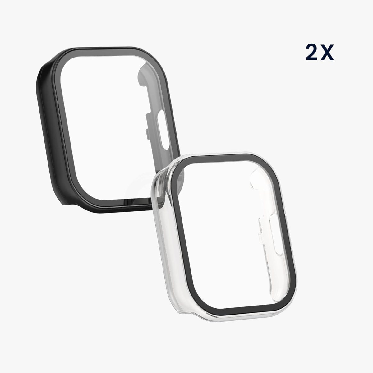 ⁦2Pcs Watch 5 Screen Protector for Xiaomi Redmi Watch 5 Active Covers (2, black)⁩ - الصورة ⁦6⁩