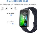 ⁦Protective Watch Case Screen Protector Compatible with Huawei Band 10/9 / 8,TPU HD Ultra-Thin Watch Cover (5 Packs)⁩ - الصورة ⁦2⁩