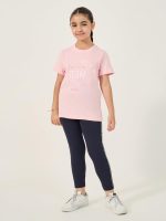 ⁦Styli Girls Graphic Print Short Sleeve T-Shirt⁩ - الصورة ⁦3⁩
