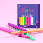 ⁦KASTWAVE UV Neon Gel Eyeliner Pencil Makeup Set Kit, 12 Colors Rainbow Halloween Shades Eye Liner, Glow in Dark Colorful Retractable Eyeliner, Waterproof Smudge Proof Long-Lasting Gel Pencil⁩ - الصورة ⁦7⁩