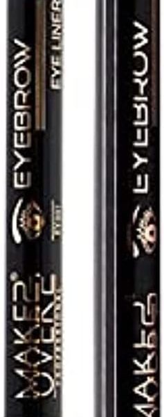 Make Over 22 2-In-1 Eyebrow And Eyeliner Pen (Black/Chocolate-EY001)