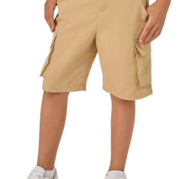 Styli Boys Solid Shorts With Cargo Pockets