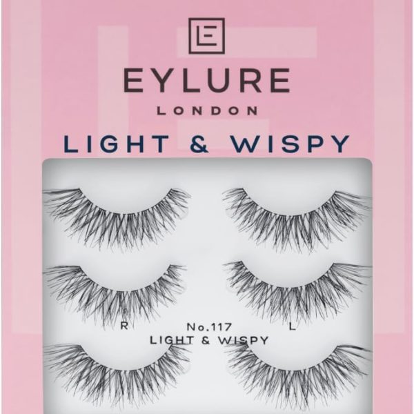 Eylure Texture False Lash, Style No. 117, Reusable, Adhesive Included, 3 Pair