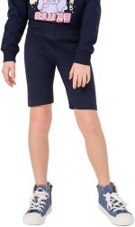 Styli Girls Solid Shorts With Elastic Waistband