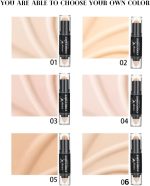⁦Daroge 2 in1 Eye HD Stick Matte Concealer With Sponge Facial Makeup All Skin Types, Longwear Medium- Full Coverage with Creamy Finish, Lightweight Formula Concealer 5 Gram (Light)⁩ - الصورة ⁦3⁩