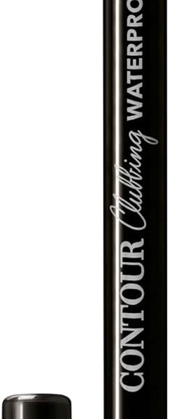 Bourjois Contour Clubbing, 054 Ultra Black, Waterproof Eye Pencil, Bright & Intense Colour, Up to 24hrs Wear, Creamy & Comfortable, Clean & Vegan Formula, Sweat, Heat & Smudge-Proof, Quick Dry, 1.2g
