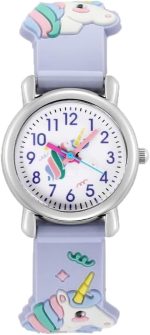 Watch for Kids Girls, Sports Watch for Kids Baby Watch Girls' Fashion Watch for 3-12 Years Old Kid Purple